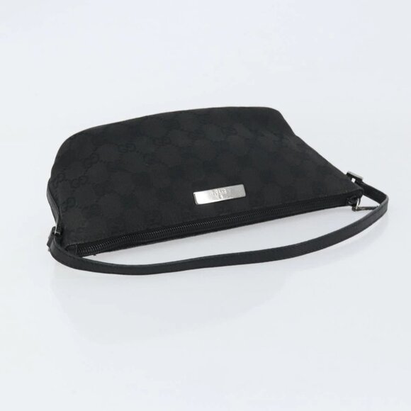 GUCCI GG Canvas Accessory Pouch Black 07198 2123 Auth mr1688 - Picture 8 of 15